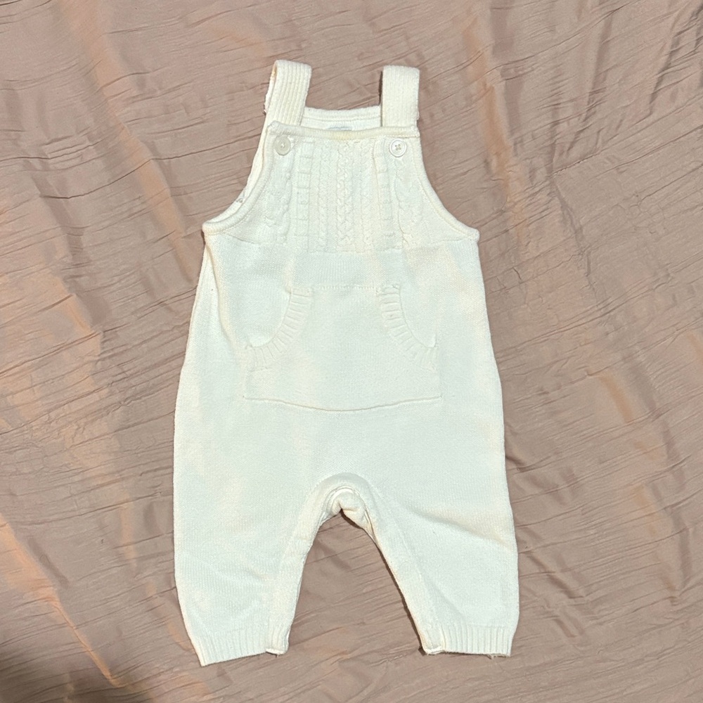 GAP Cream Knit Overalls for Baby